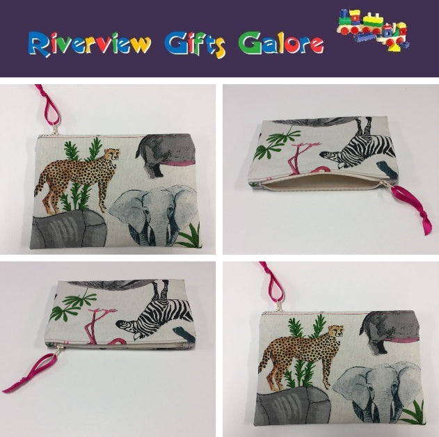 Zip Clutch - Safari