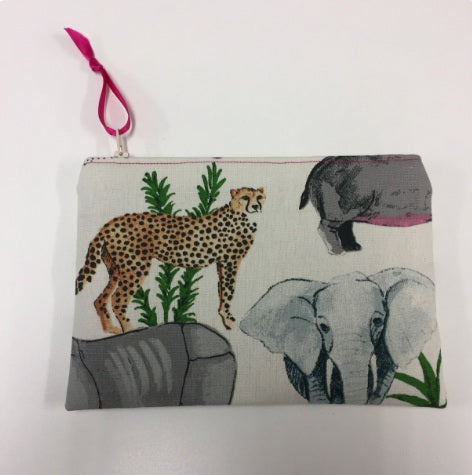 Zip Clutch - Safari