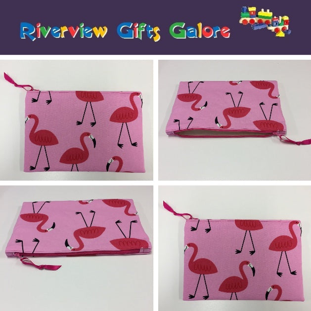 Zip Clutch - Flamingo