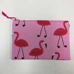 Zip Clutch - Flamingo