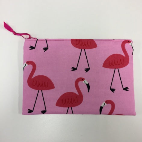 Zip Clutch - Flamingo
