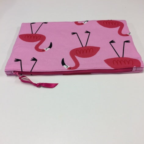 Zip Clutch - Flamingo