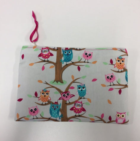 Zip Clutch - Owls