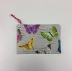 Zip Clutch - Multi-Coloured Butterflies