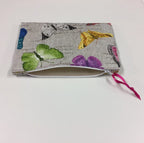 Zip Clutch - Multi-Coloured Butterflies