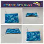 Zip Clutch - Blue Butterflies
