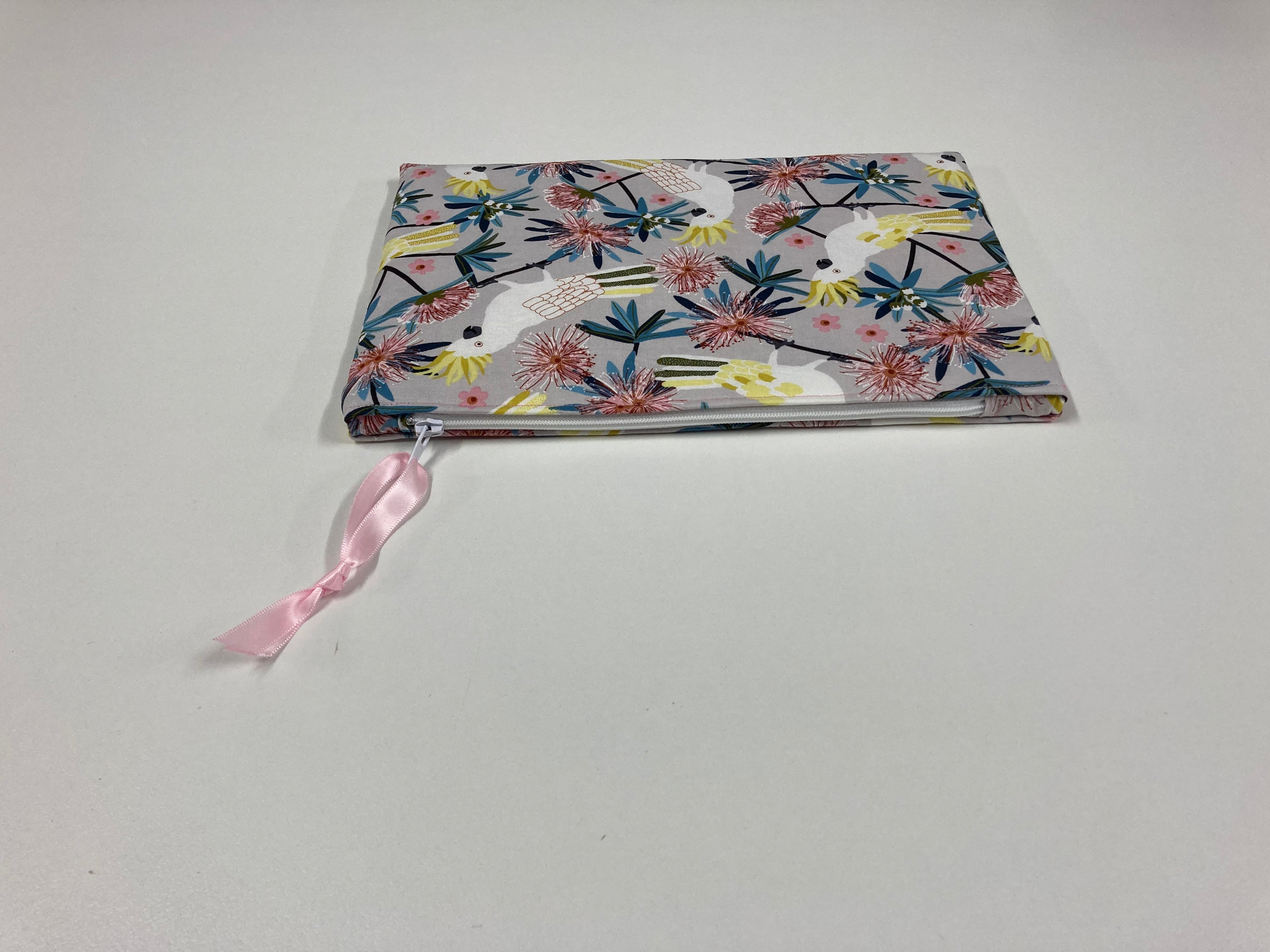 Zip Clutch - White Cockatoo