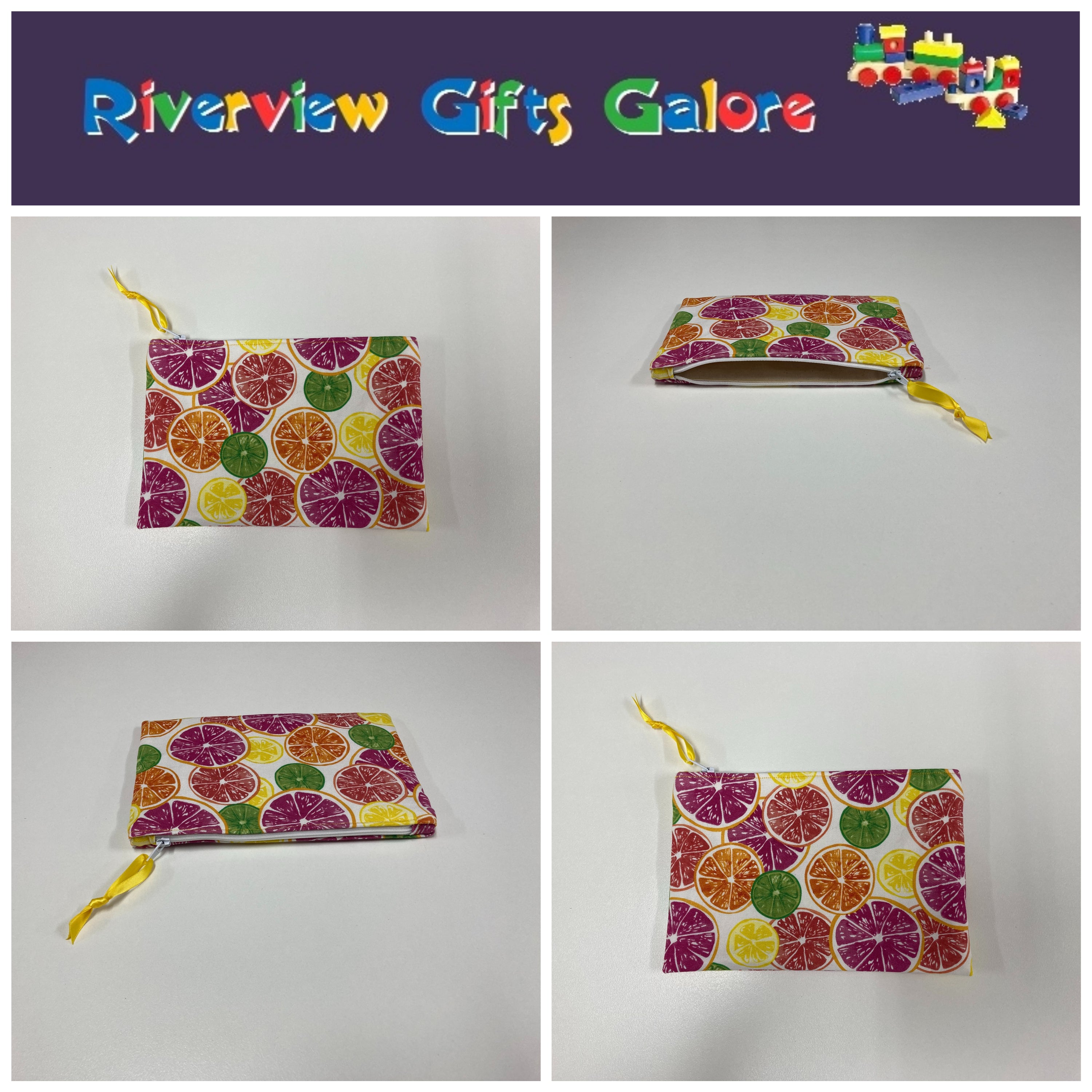 Zip Clutch - Citrus