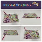 Zip Clutch - Rainbow Ferns