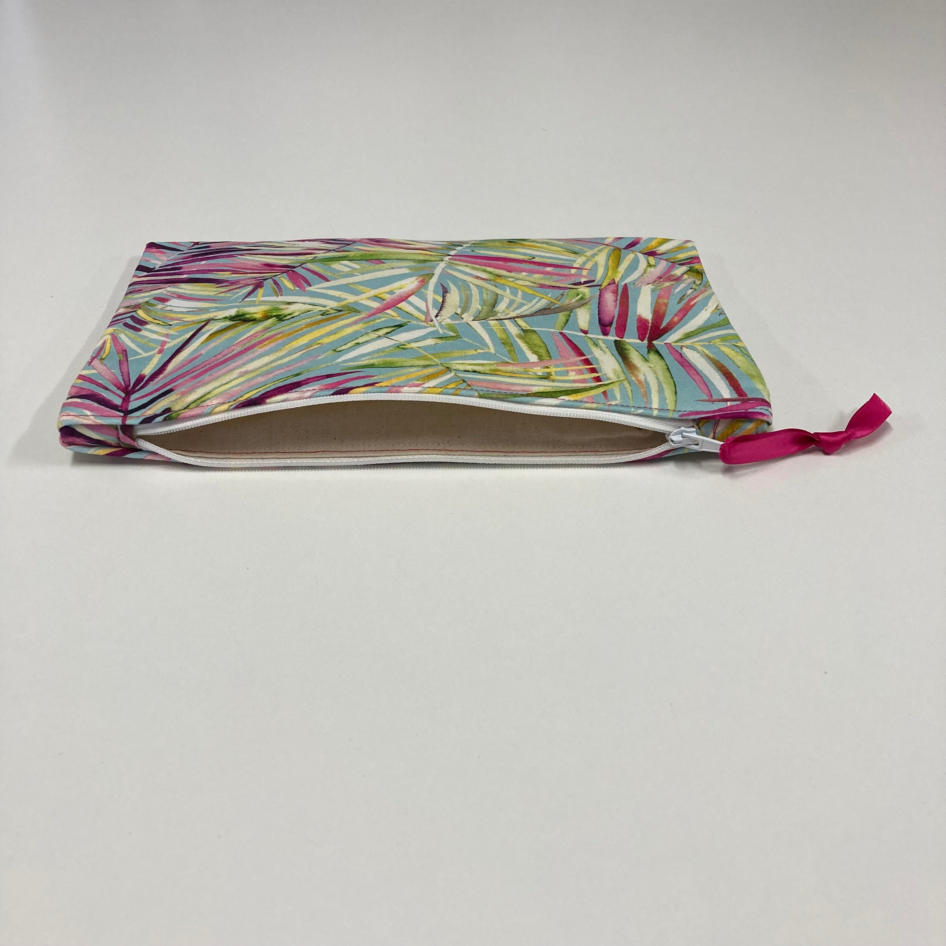 Zip Clutch - Rainbow Ferns