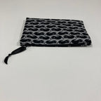 Zip Clutch - Black Cats on Dark Grey
