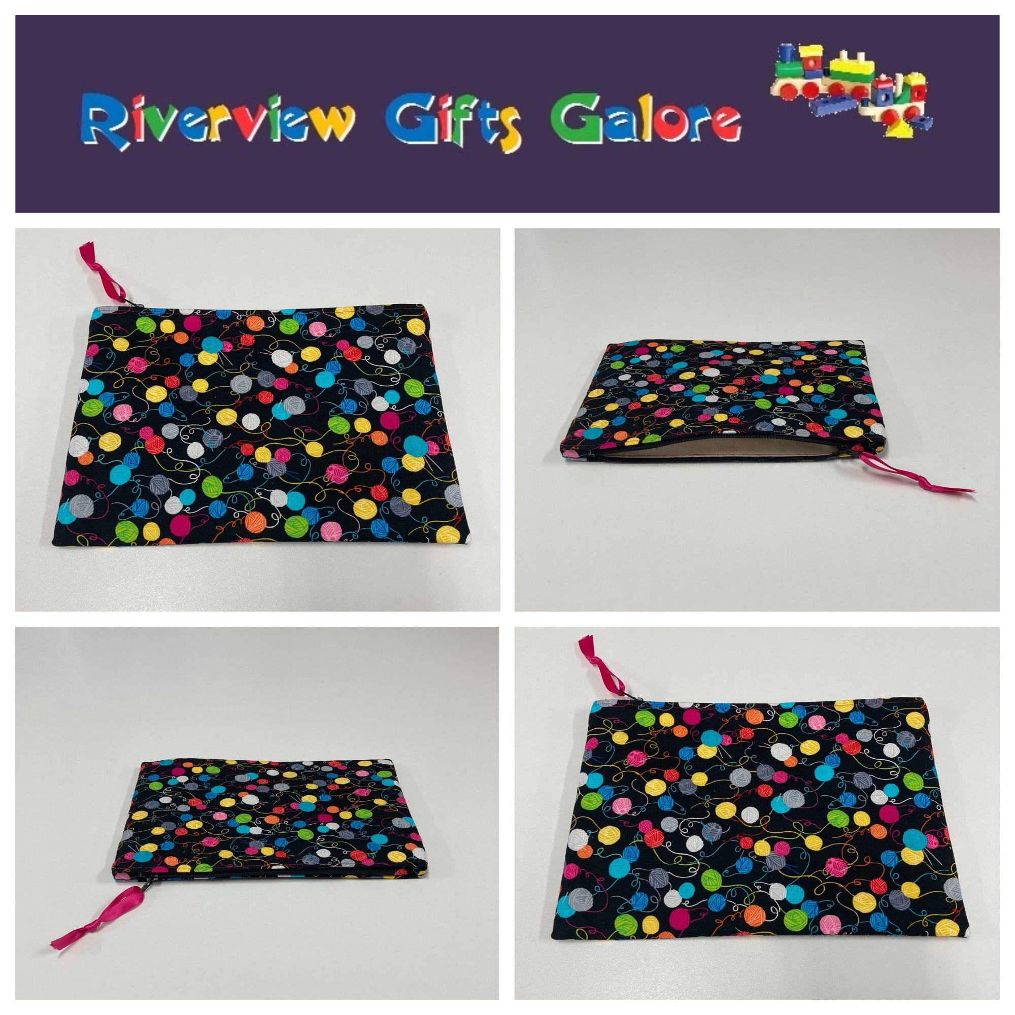 Zip Clutch - Little Yarn Balls