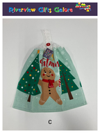Crochet Top Hand Towel / Tea Towel (Double Thickness) - Merry Christmas