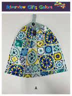 Crochet Top Hand Towel / Tea Towel (Double Thickness) - Mosaics