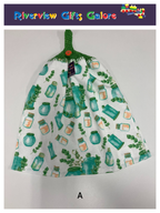 Crochet Top Hand Towel / Tea Towel (Double Thickness) - Glass Jars