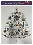 Crochet Top Hand Towel / Tea Towel (Double Thickness) - Coffee and Donuts
