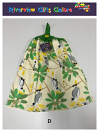 Crochet Top Hand Towel / Tea Towel (Double Thickness) - Yellow Crested Cockatoo