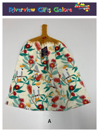 Crochet Top Hand Towel / Tea Towel (Double Thickness) - Yellow Crested Cockatoo & Wattle