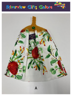 Crochet Top Hand Towel / Tea Towel (Double Thickness) - Waratah