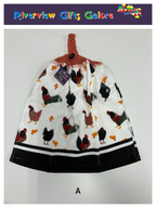Crochet Top Hand Towel / Tea Towel (Double Thickness) - Chooks
