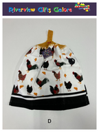 Crochet Top Hand Towel / Tea Towel (Double Thickness) - Chooks