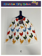 Crochet Top Hand Towel / Tea Towel (Double Thickness) - Chooks