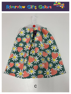 Crochet Top Hand Towel / Tea Towel (Double Thickness) - Strawberries and Daisies