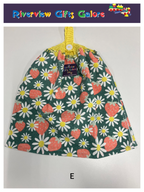 Crochet Top Hand Towel / Tea Towel (Double Thickness) - Strawberries and Daisies