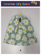 Crochet Top Hand Towel / Tea Towel (Double Thickness) - Daisies