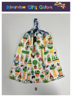 Crochet Top Hand Towel / Tea Towel (Double Thickness) - Gnomes in the Garden