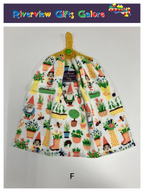 Crochet Top Hand Towel / Tea Towel (Double Thickness) - Gnomes in the Garden