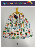 Crochet Top Hand Towel / Tea Towel (Double Thickness) - Bicycles in the Garden