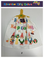 Crochet Top Hand Towel / Tea Towel (Double Thickness) - Keep Going Keep Growing