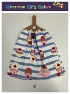 Crochet Top Hand Towel / Tea Towel (Double Thickness) - Sweet Treats B
