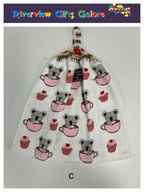 Crochet Top Hand Towel / Tea Towel (Double Thickness) - Cupcakes and Koalas