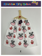 Crochet Top Hand Towel / Tea Towel (Double Thickness) - Cupcakes and Koalas