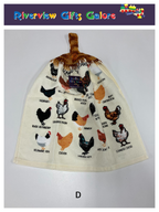 Crochet Top Hand Towel / Tea Towel (Double Thickness) - Know your Chickens