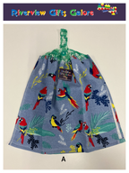 Crochet Top Hand Towel / Tea Towel (Double Thickness) - Parrots