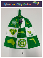 Crochet Top Hand Towel / Tea Towel (Double Thickness) - Australia