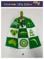 Crochet Top Hand Towel / Tea Towel (Double Thickness) - Australia