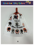 Crochet Top Hand Towel / Tea Towel (Double Thickness) - Your're UnBaa-lieveable
