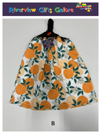 Crochet Top Hand Towel / Tea Towel (Double Thickness) - Oranges