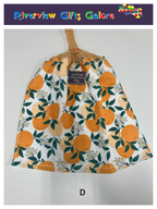 Crochet Top Hand Towel / Tea Towel (Double Thickness) - Oranges