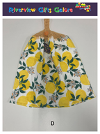 Crochet Top Hand Towel / Tea Towel (Double Thickness) - Lemons