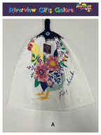 Crochet Top Hand Towel / Tea Towel (Double Thickness) - Fancy Chick