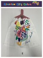 Crochet Top Hand Towel / Tea Towel (Double Thickness) - Fancy Chick
