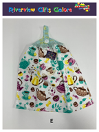 Crochet Top Hand Towel / Tea Towel (Double Thickness) - Tea Time