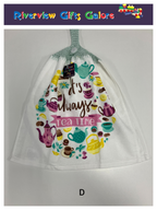 Crochet Top Hand Towel / Tea Towel (Double Thickness) - It's Always Tea Time