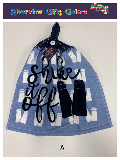 Crochet Top Hand Towel / Tea Towel (Double Thickness) - Shake It Off