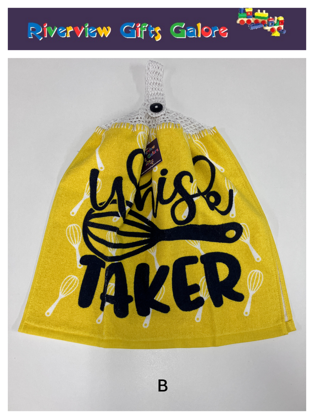 Crochet Top Hand Towel / Tea Towel (Double Thickness) - Whisk Taker